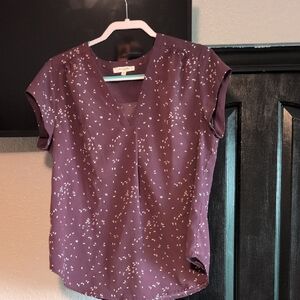 Women's Purple Patterned Top